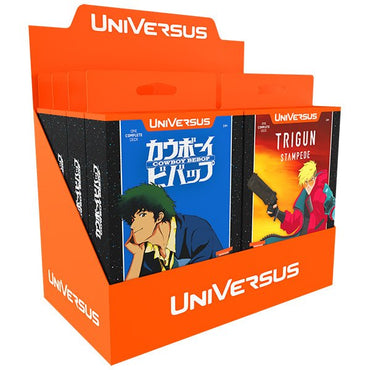 UniVersus: Challenger Series: Cowboy Bebop & Trigun Stampede Deck Display Box (4pc x 4pc)