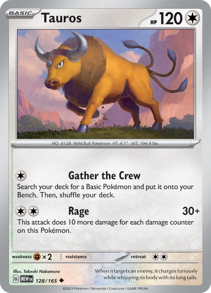 Tauros (128/165) [Scarlet & Violet: 151]