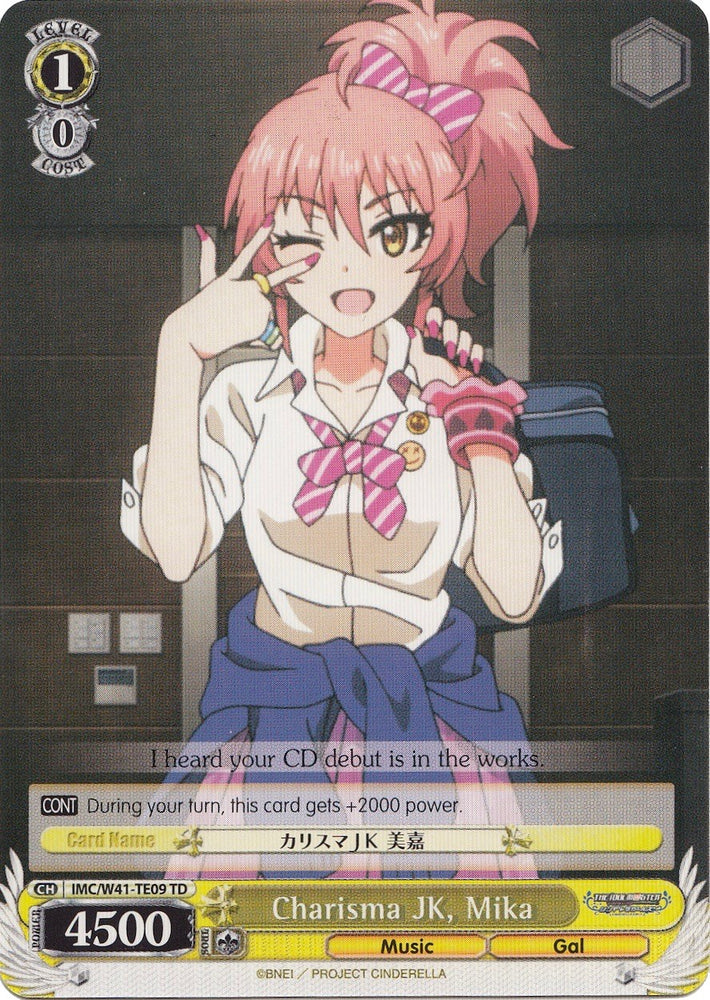 Charisma JK, Mika (IMC/W41-TE09 TD) [The iDOLM@STER Cinderella Girls]