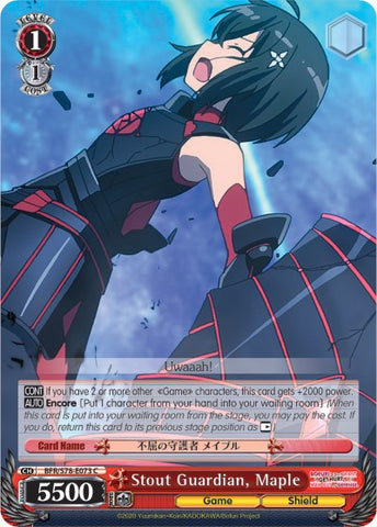 Stout Guardian, Maple (BFR/S78-E073 C) [BOFURI: I Don't Want to Get Hurt, so I'll Max Out My Defense]