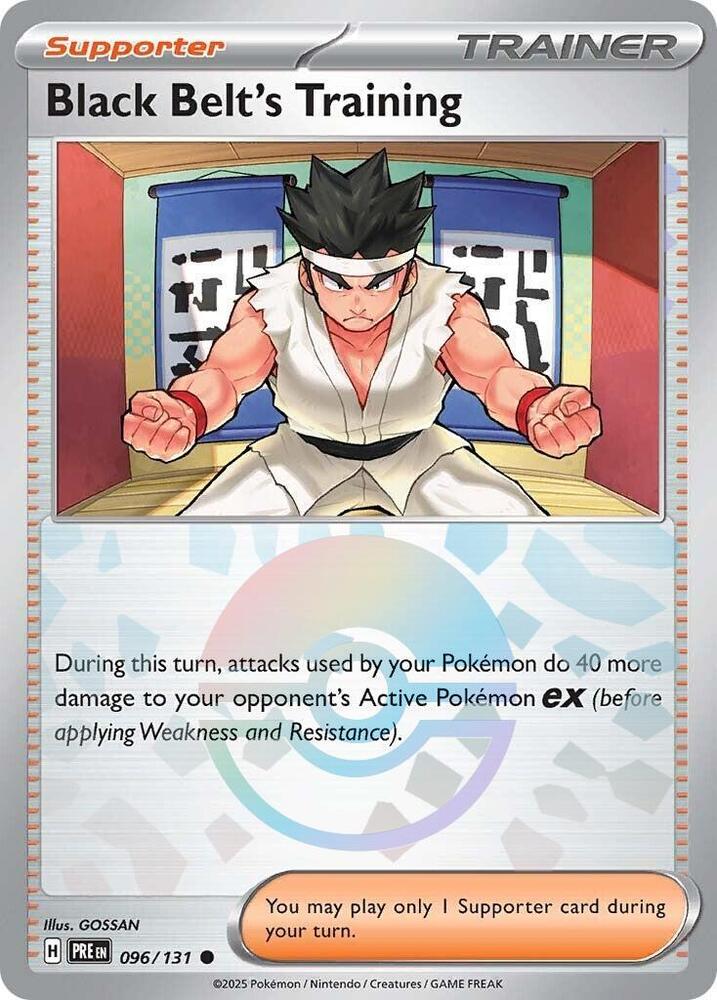 Black Belt's Training (096/131) (Poke Ball Pattern) [Scarlet & Violet: Prismatic Evolutions]