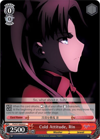 Cold Attitude, Rin (FS/S77-E054 U) [Fate/Stay Night [Heaven's Feel] Vol.2]