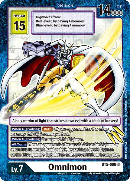 Omnimon [BT5-086] (Across Time Box Promo) [Battle of Omni Promos]