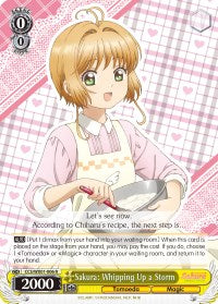 Sakura: Whipping Up a Storm (CCS/WX01-006 R) [Cardcaptor Sakura: Clear Card]