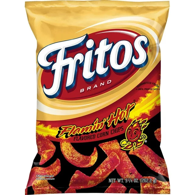 Fritos Flamin Hot Chips Chip Snack, 2oz
