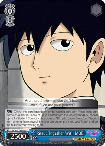Ritsu: Together with MOB (MOB/SX02-092 C) [Mob Psycho 100]