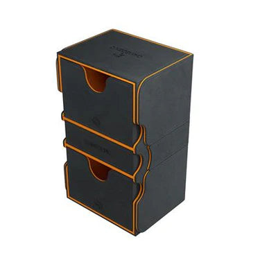 Stronghold 200+ XL Convertible Deck Box, Black/Orange