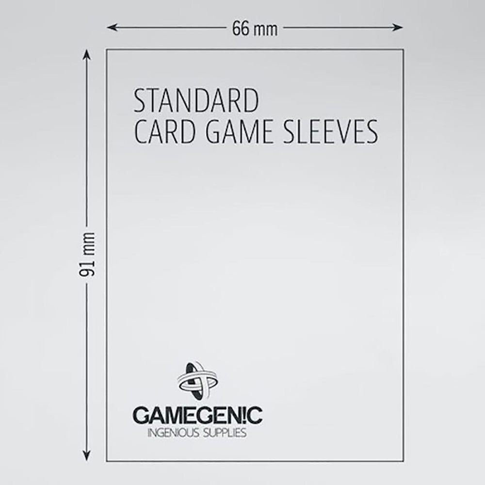 Gamegenic PRIME Sleeves: Standard Card Game, Clear (66 x 91 mm)