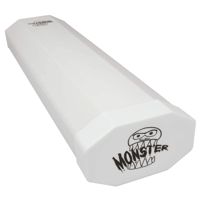 Monster Dual Card Playmat Tube Opaque White with White Cap