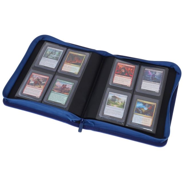 BCW Z-Folio 4-Pocket LX Album Toploaders Binder, Blue