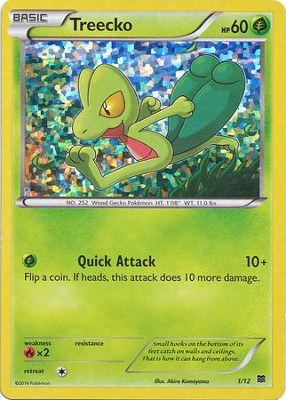 Treecko (1/12) [McDonald's Promos: 2015 Collection]