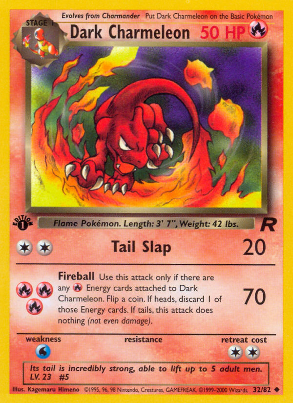 Dark Charmeleon (32/82) [Team Rocket 1st Edition]