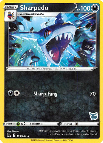 Sharpedo (163/264) (Eevee Deck) [Battle Academy 2022]