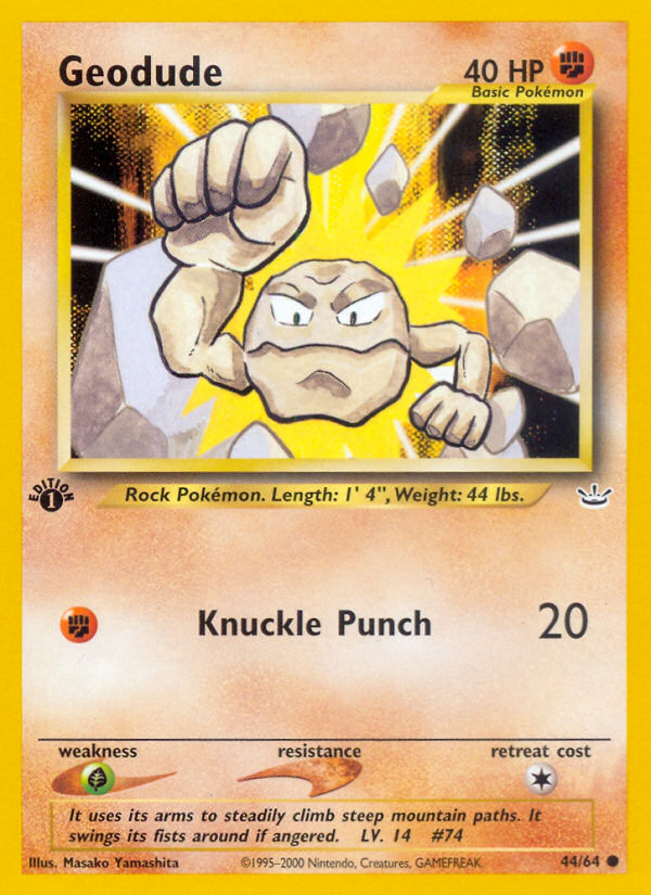 Geodude (44/64) [Neo Revelation 1st Edition]