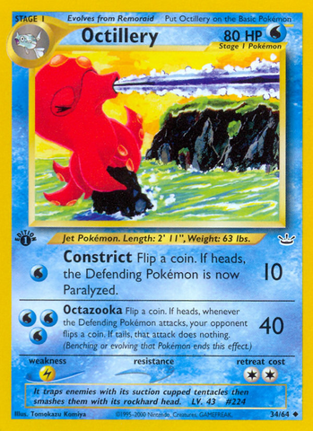 Octillery (34/64) [Neo Revelation 1st Edition]