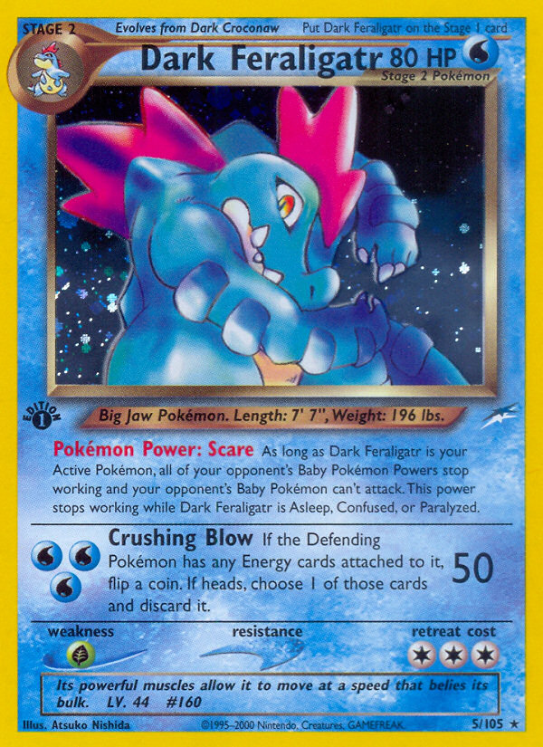 Dark Feraligatr (5/105) [Neo Destiny 1st Edition]