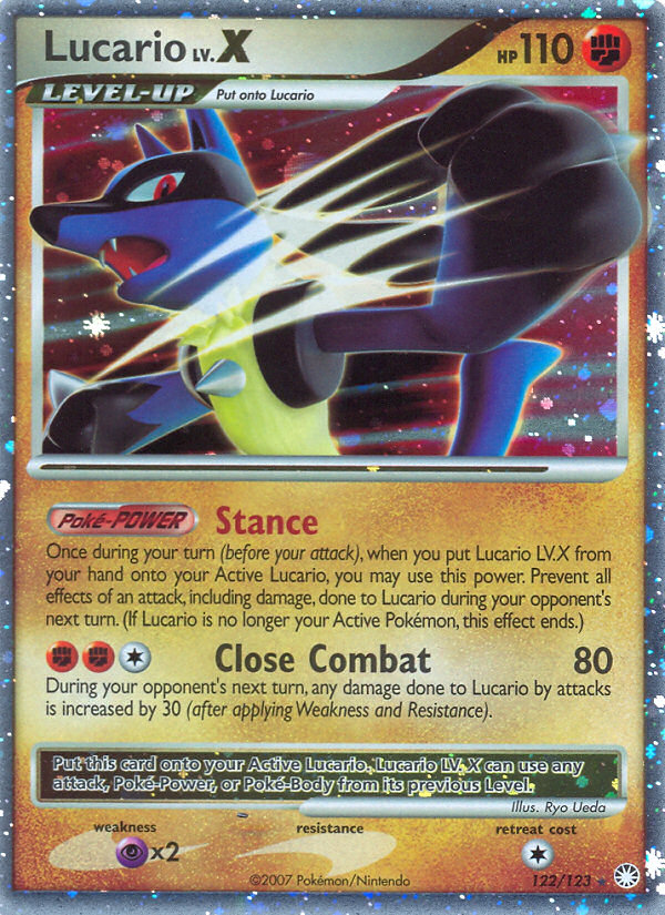 Lucario LV.X (122/123) [Diamond & Pearl: Mysterious Treasures]