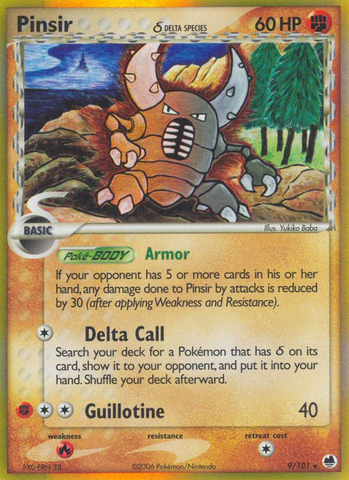 Pinsir (9/101) (Delta Species) [EX: Dragon Frontiers]