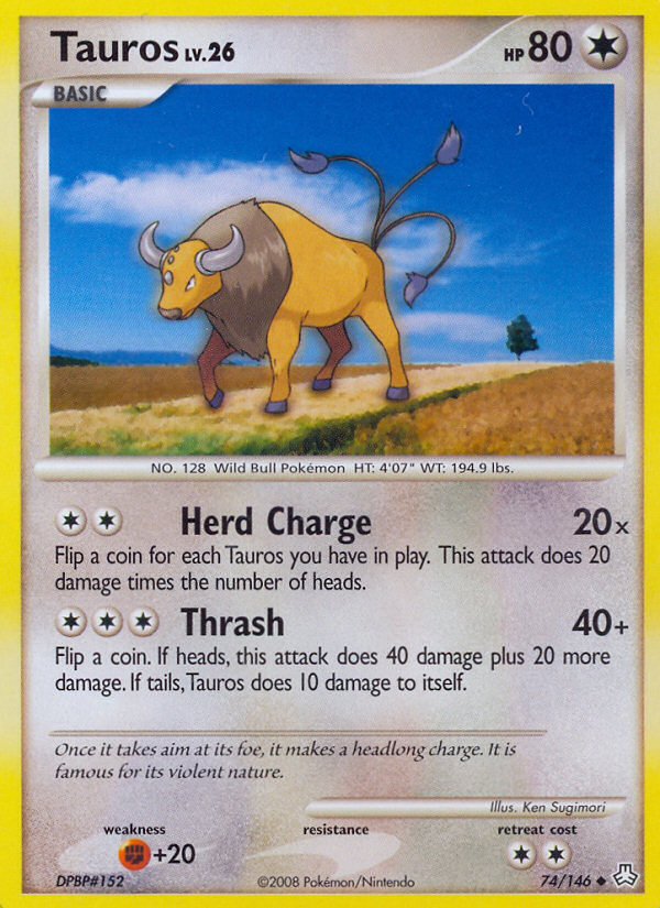 Tauros (74/146) [Diamond & Pearl: Legends Awakened]