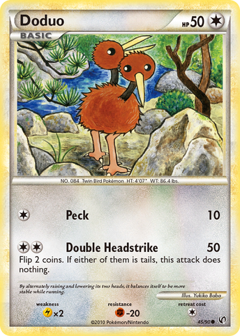 Doduo (45/90) [HeartGold & SoulSilver: Undaunted]