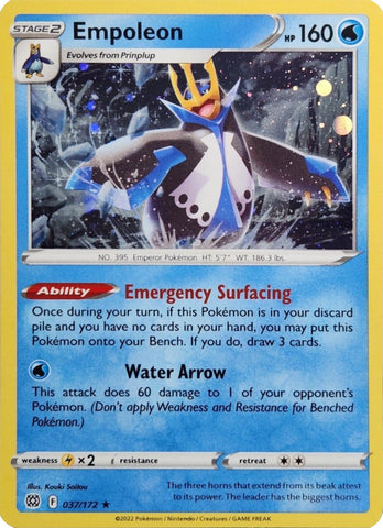 Empoleon (037/172) (Cosmos Holo) [Sword & Shield: Brilliant Stars]