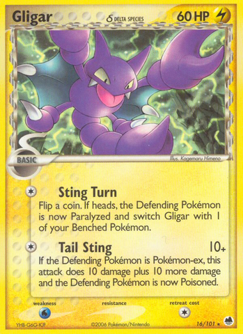 Gligar (16/101) (Delta Species) [EX: Dragon Frontiers]