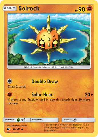 Solrock (69/147) [Sun & Moon: Burning Shadows]