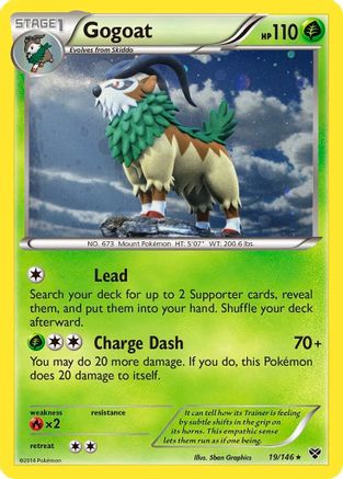 Gogoat (19/146) (Cosmos Holo) [XY: Base Set]