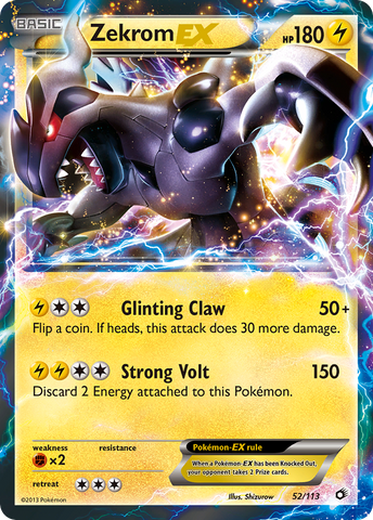 Zekrom EX (52/113) [Black & White: Legendary Treasures]