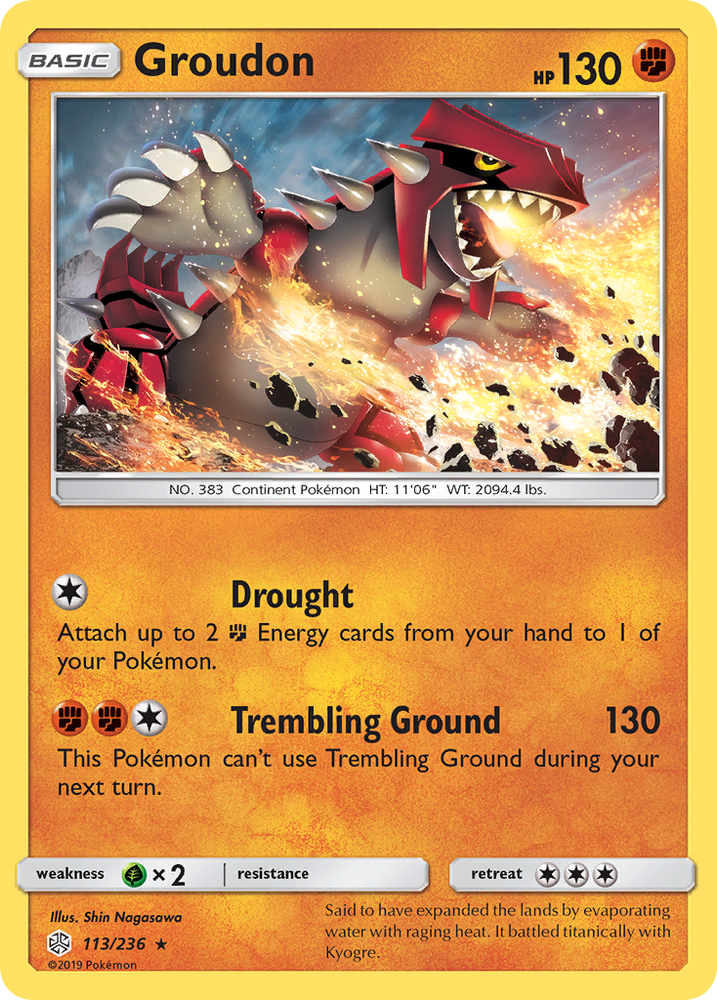 Groudon (113/236) [Sun & Moon: Cosmic Eclipse]