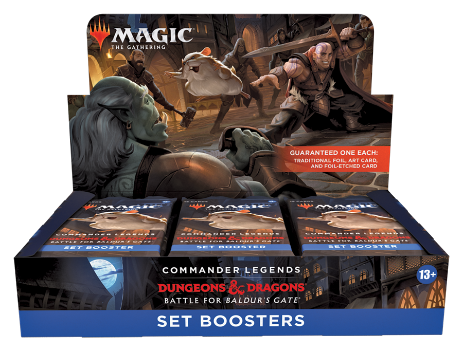 MTG Commander Legends: Battle for Baldur's Gate Set Booster Display