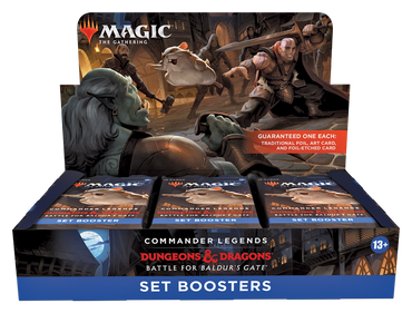 MTG Commander Legends: Battle for Baldur's Gate Set Booster Display