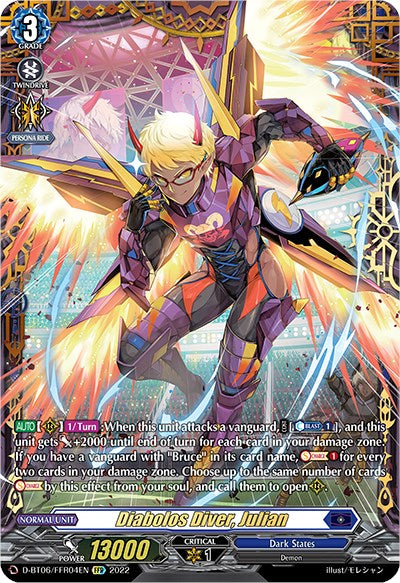 Diabolos Diver, Julian (D-BT06/FFR04EN) [Blazing Dragon Reborn]