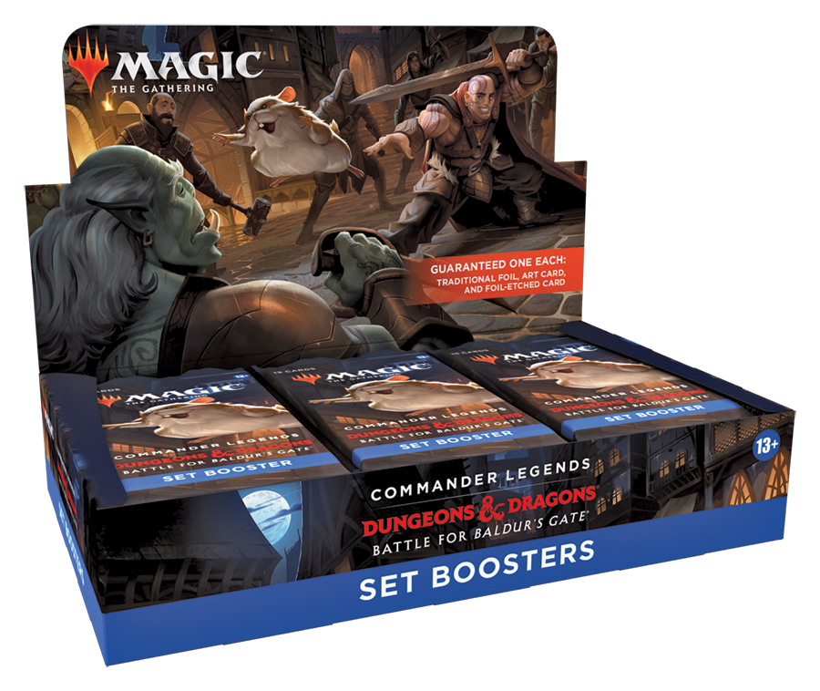 MTG Commander Legends: Battle for Baldur's Gate Set Booster Display