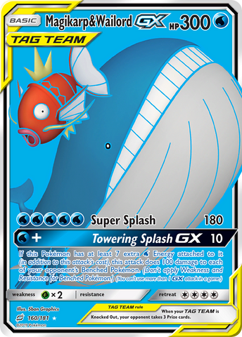 Magikarp & Wailord GX (160/181) [Sun & Moon: Team Up]