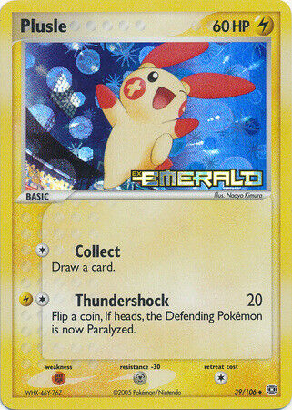 Plusle (39/106) (Stamped) [EX: Emerald]