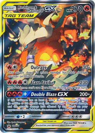 Reshiram & Charizard GX (SM201) (Jumbo Card) [Sun & Moon: Black Star Promos]