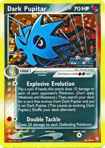 Dark Pupitar (40/109) (Stamped) [EX: Team Rocket Returns]