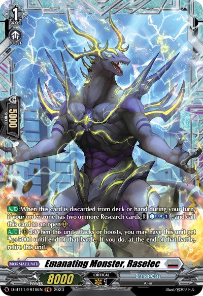 Emanating Monster, Raselec (D-BT11/FR19EN) [Clash of the Heroes]