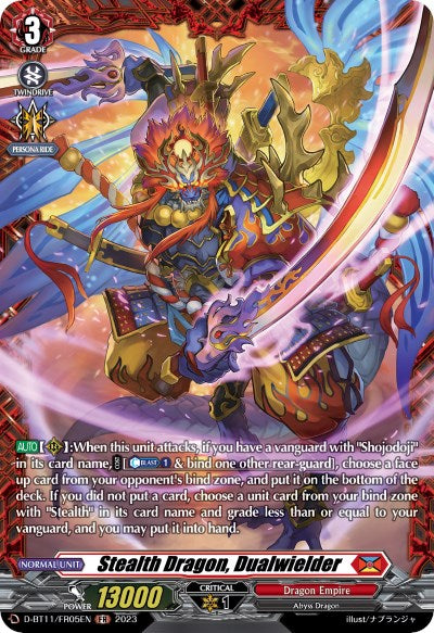 Stealth Dragon, Dualwielder (D-BT11/FR05EN) [Clash of the Heroes]