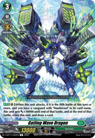 Gatling Wave Dragon (D-BT11/052EN) [Clash of the Heroes]