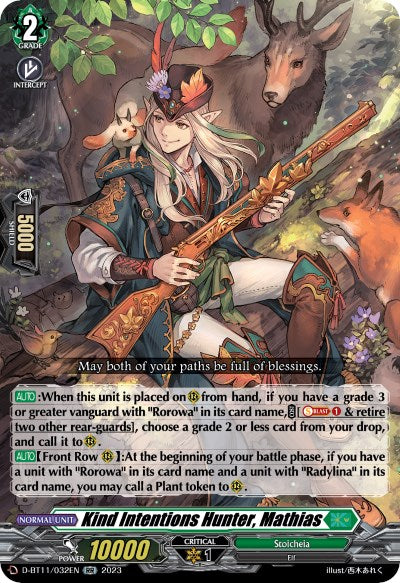 Kind Intentions Hunter, Mathias (D-BT11/032EN) [Clash of the Heroes]