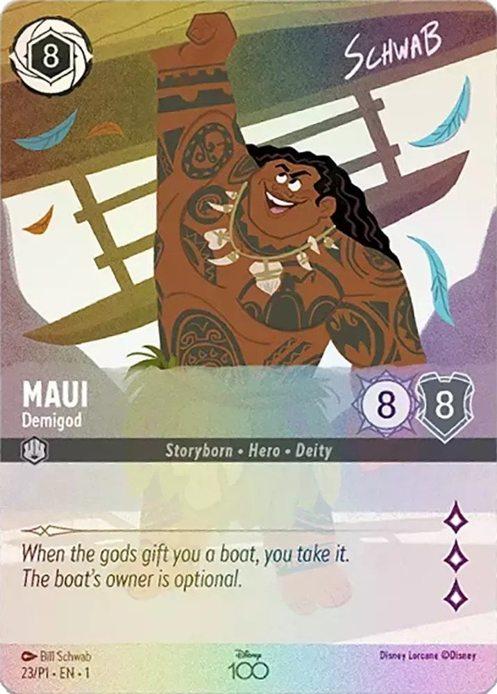 Maui - Demigod (Alternate Art) (23) [Disney100 Promos]