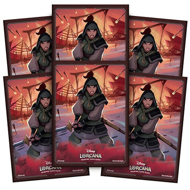 Disney Lorcana Mulan Rise of the Floodborn Card Sleeves, 65-Pack