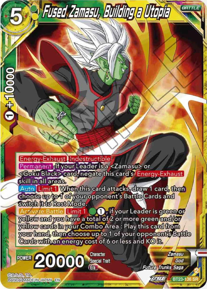 Fused Zamasu, Building a Utopia (BT23-136) [Perfect Combination]