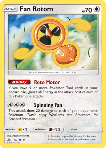 Fan Rotom (110/156) [Sun & Moon: Ultra Prism]