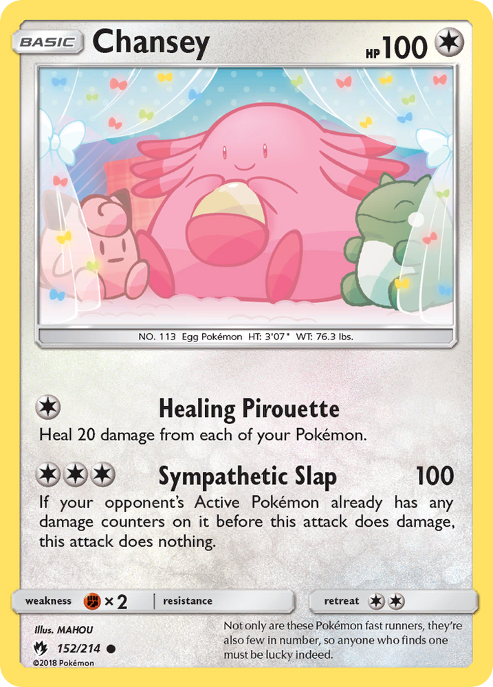 Chansey (152/214) [Sun & Moon: Lost Thunder]