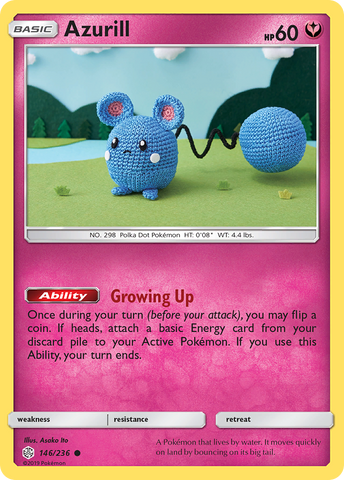 Azurill (146/236) [Sun & Moon: Cosmic Eclipse]