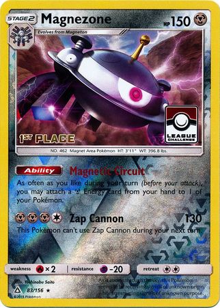 Magnezone (83/156) (League Promo 1st Place) [Sun & Moon: Ultra Prism]