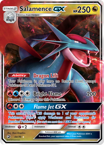 Salamence GX (44/70) [Sun & Moon: Dragon Majesty]